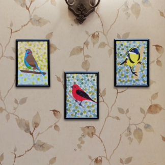 Bird Set Art Frames - Set of 3